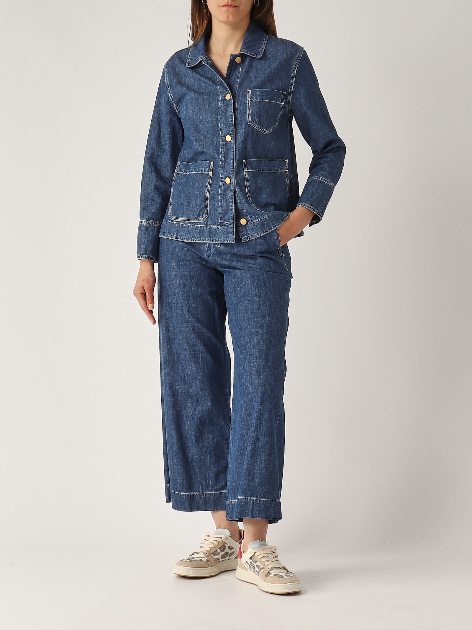 S Max Mara Giulietta Denim Jacket In Blue