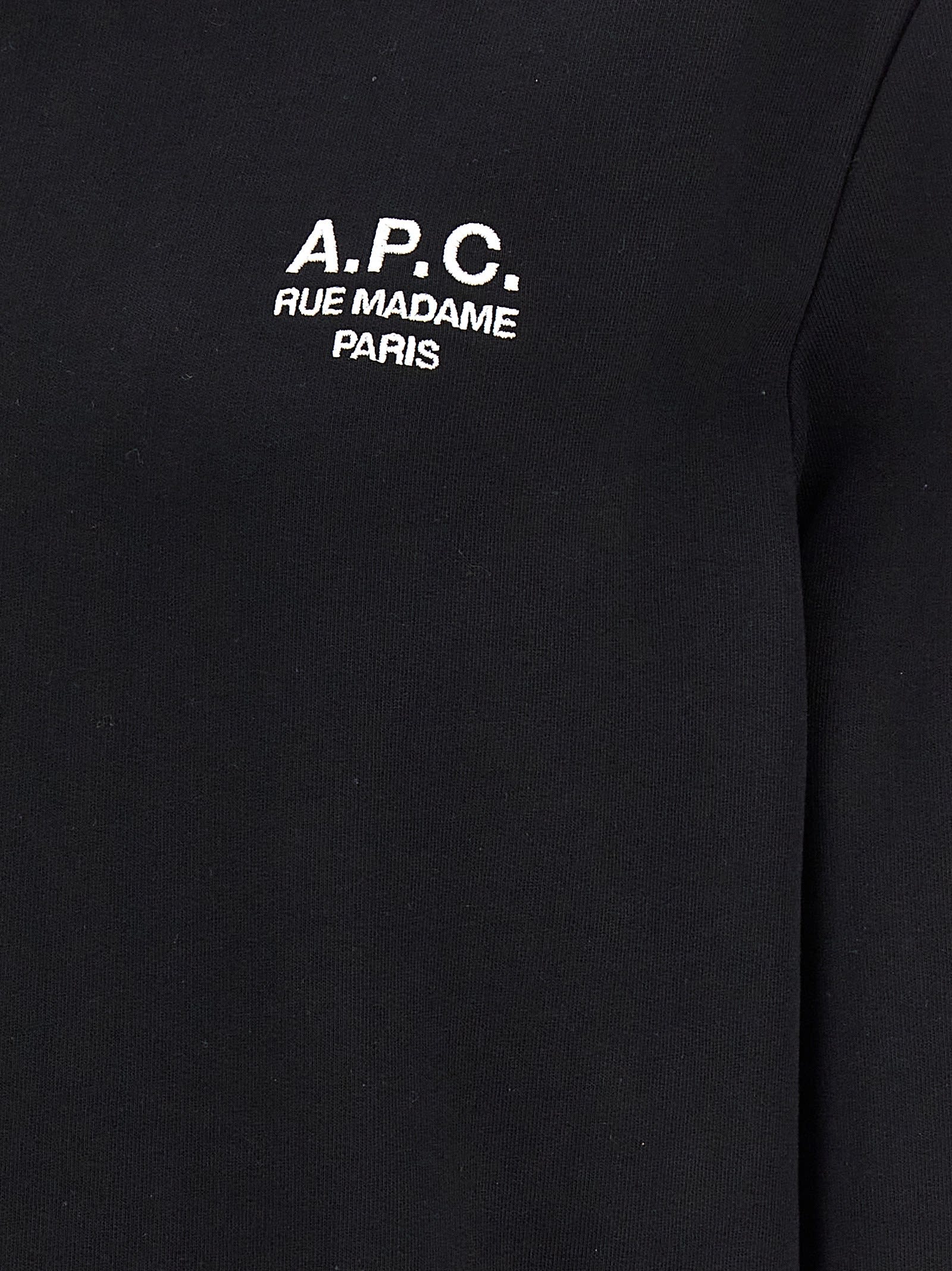 Shop Apc Standard Hoodie In Noir/blanc