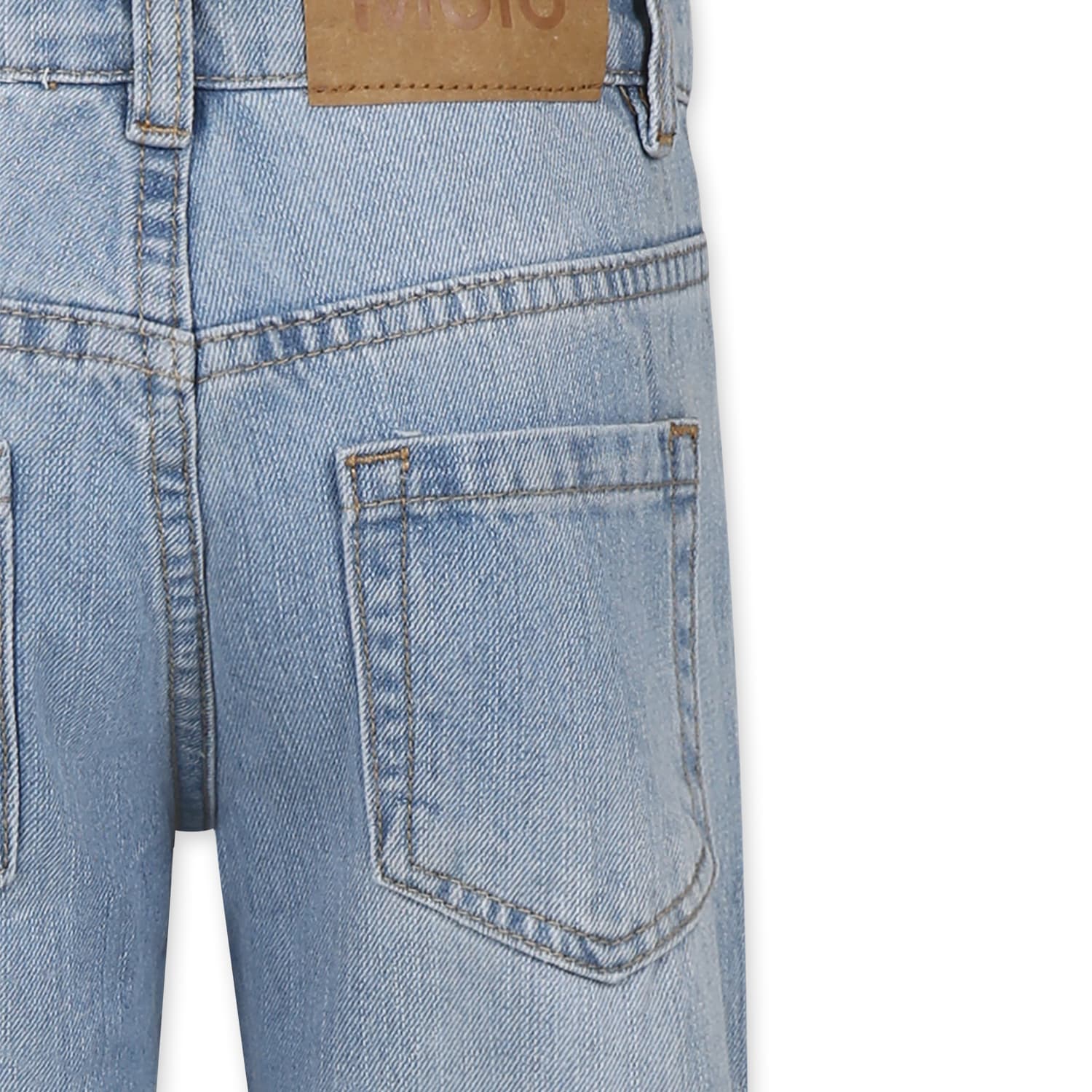 Molo Denim Jeans For Boy In Denim