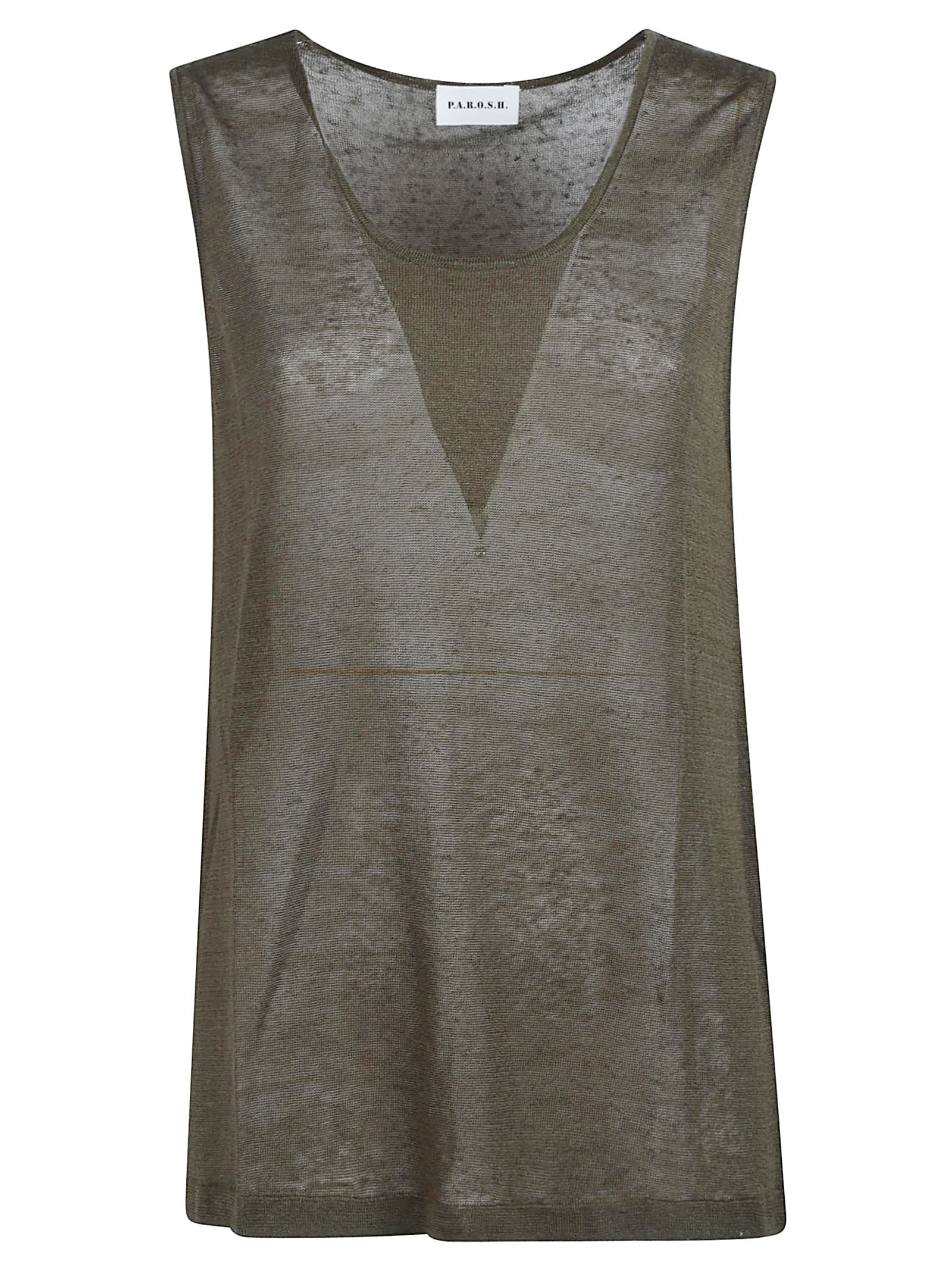 P.a.r.o.s.h Babylon Tank Top In Green