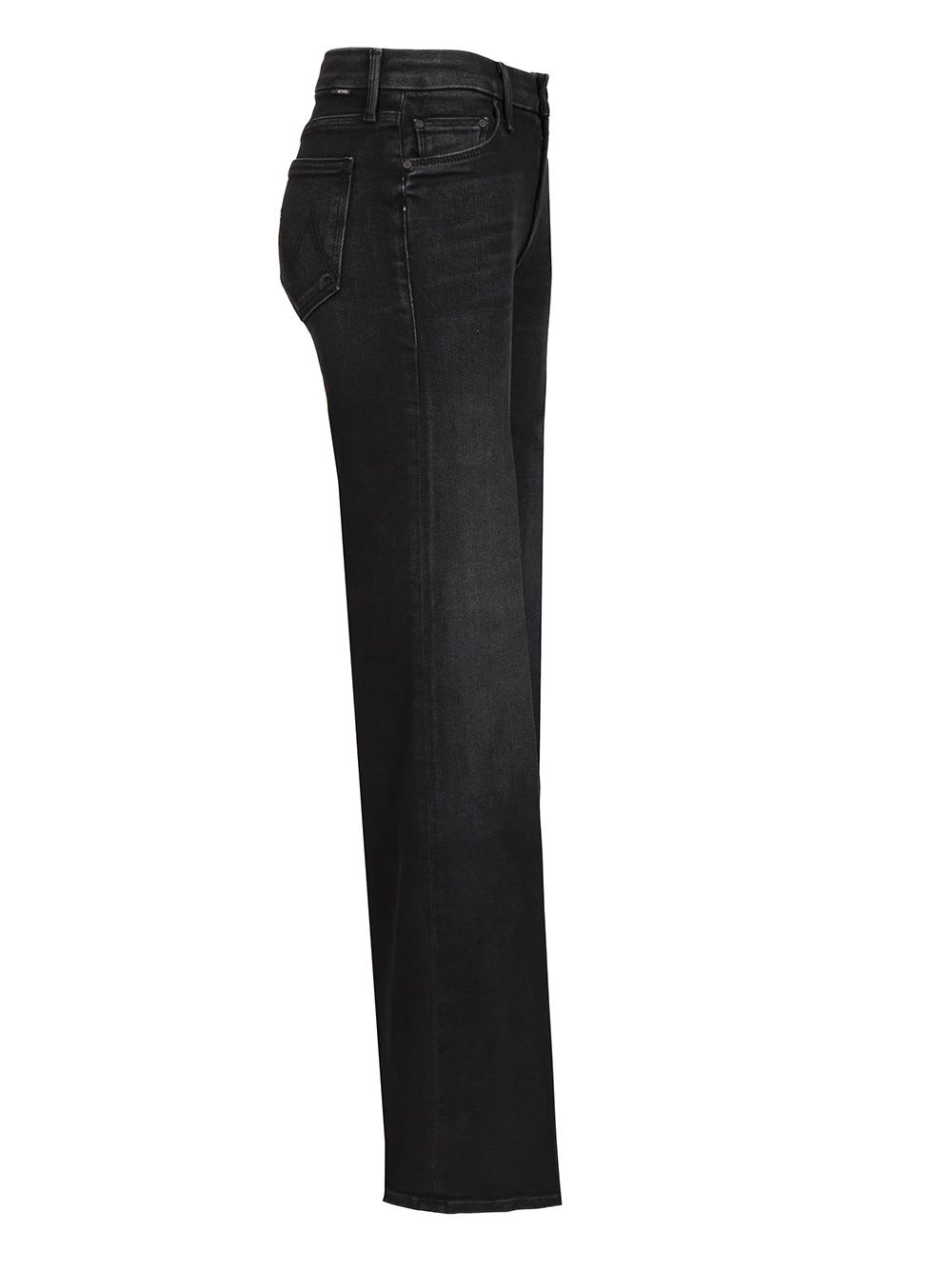 Mother The Roller Sneak Denim Jeans In Black