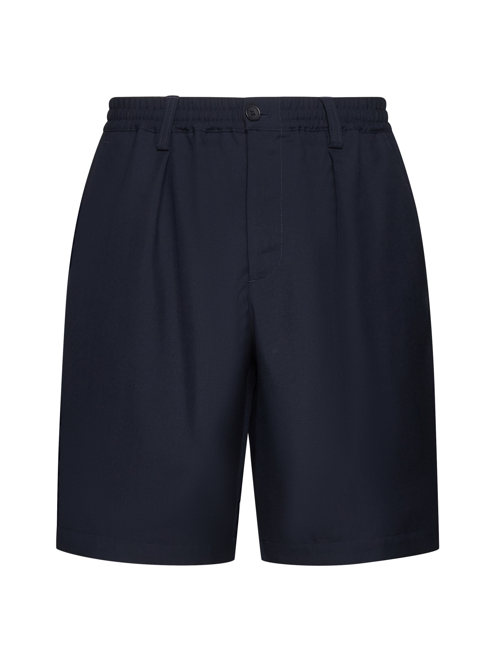 Shop Marni Shorts In Blublack