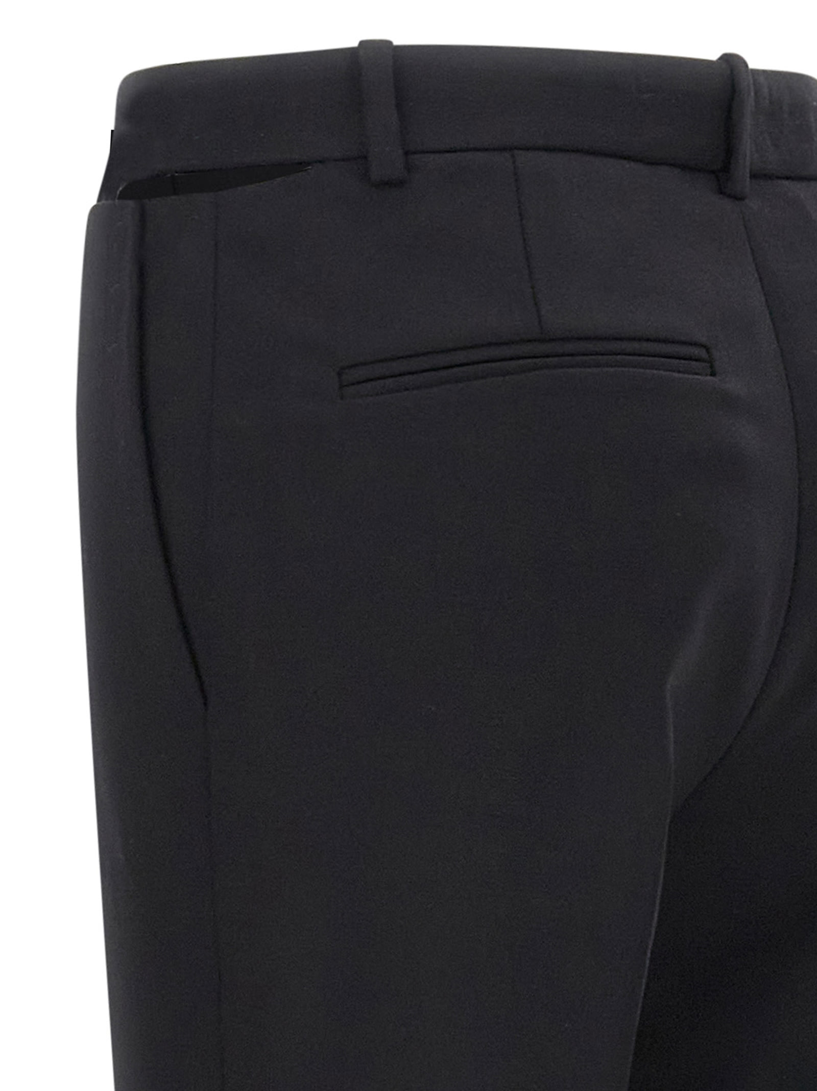 Versace Cut-out Stretch Wool Pants In Black | ModeSens