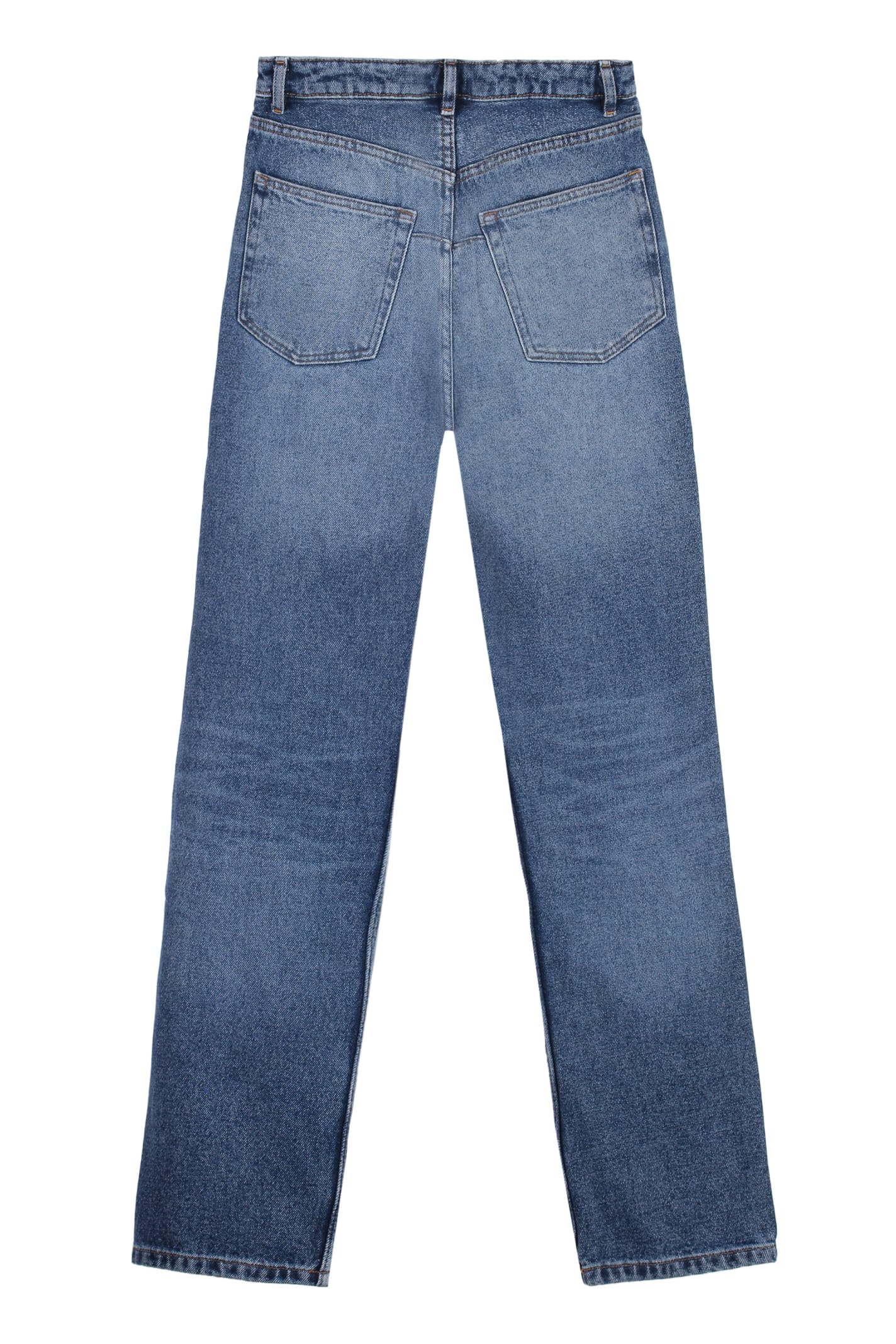 Shop Apc Kylie Straight Leg Jeans In Denim