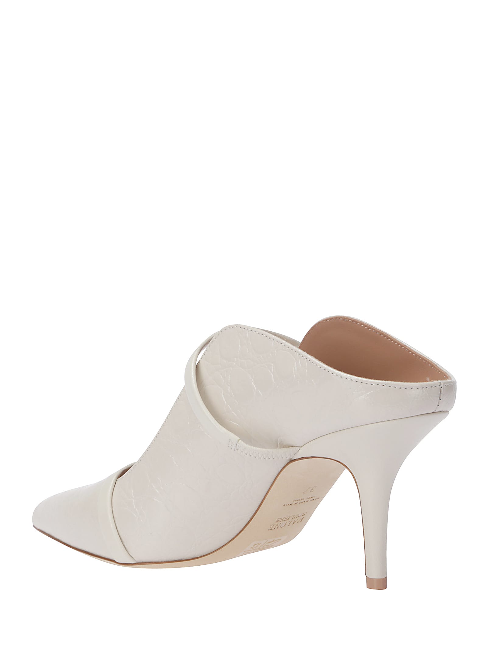 Malone Souliers Light Pink Leather Maureen 70 Pumps In Cream/cream