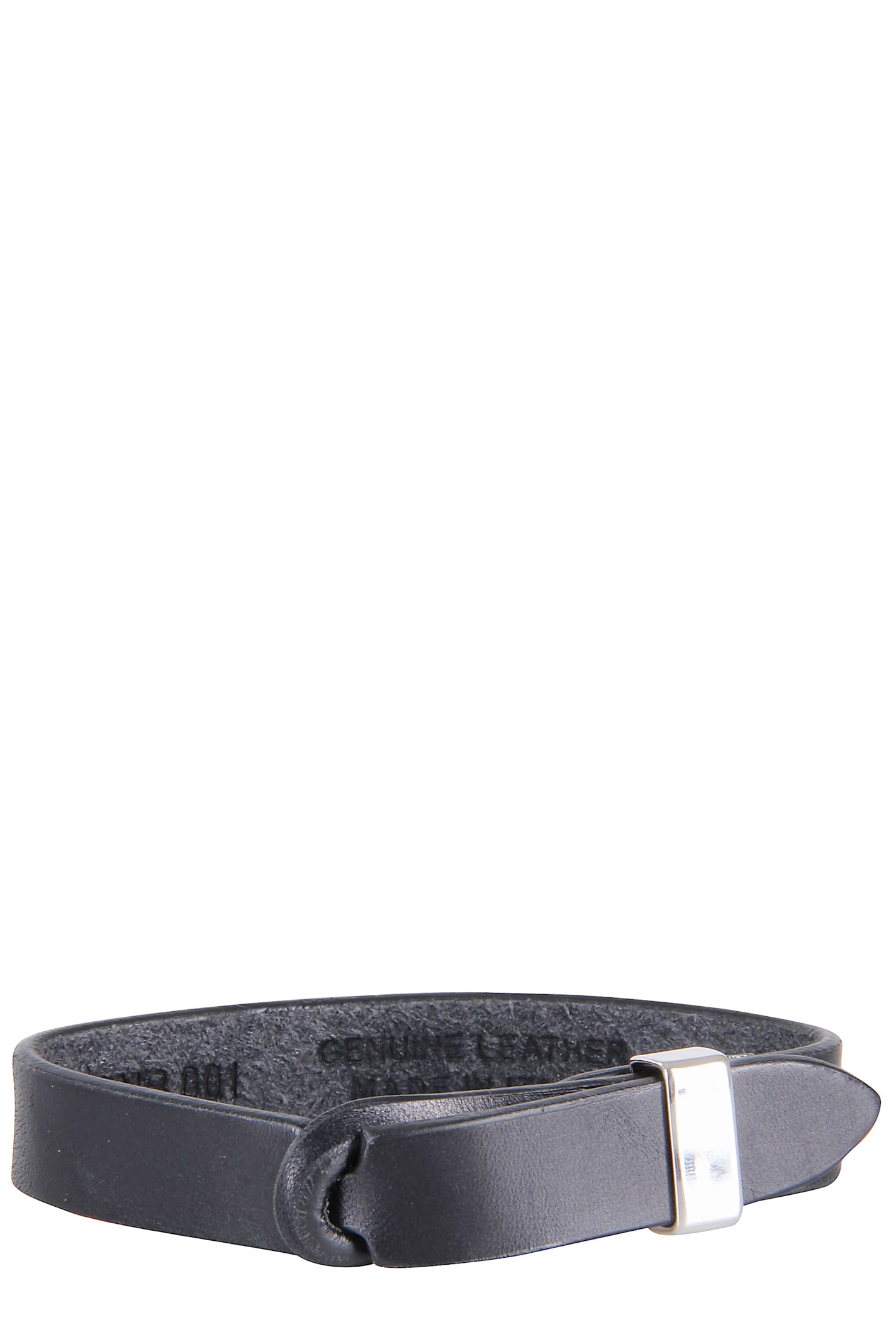 Orciani Bracciale Nobukle In Cuoio In Gray