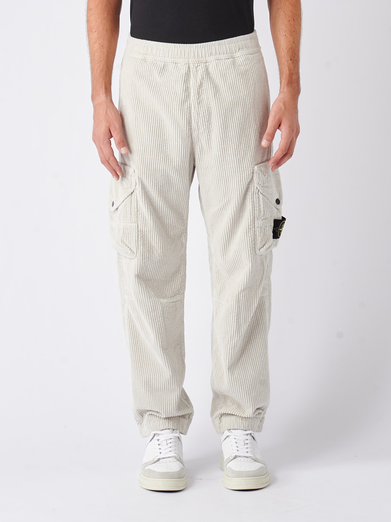 Stone Island Trouseralone Loose Trousers In Plaster | ModeSens