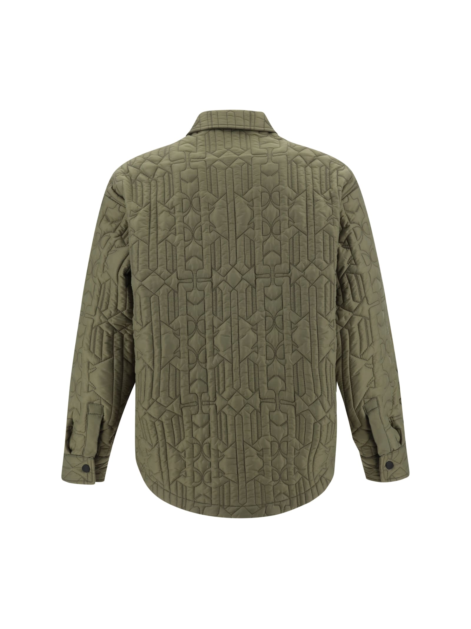 Shop Palm Angels Jacket In Army Green