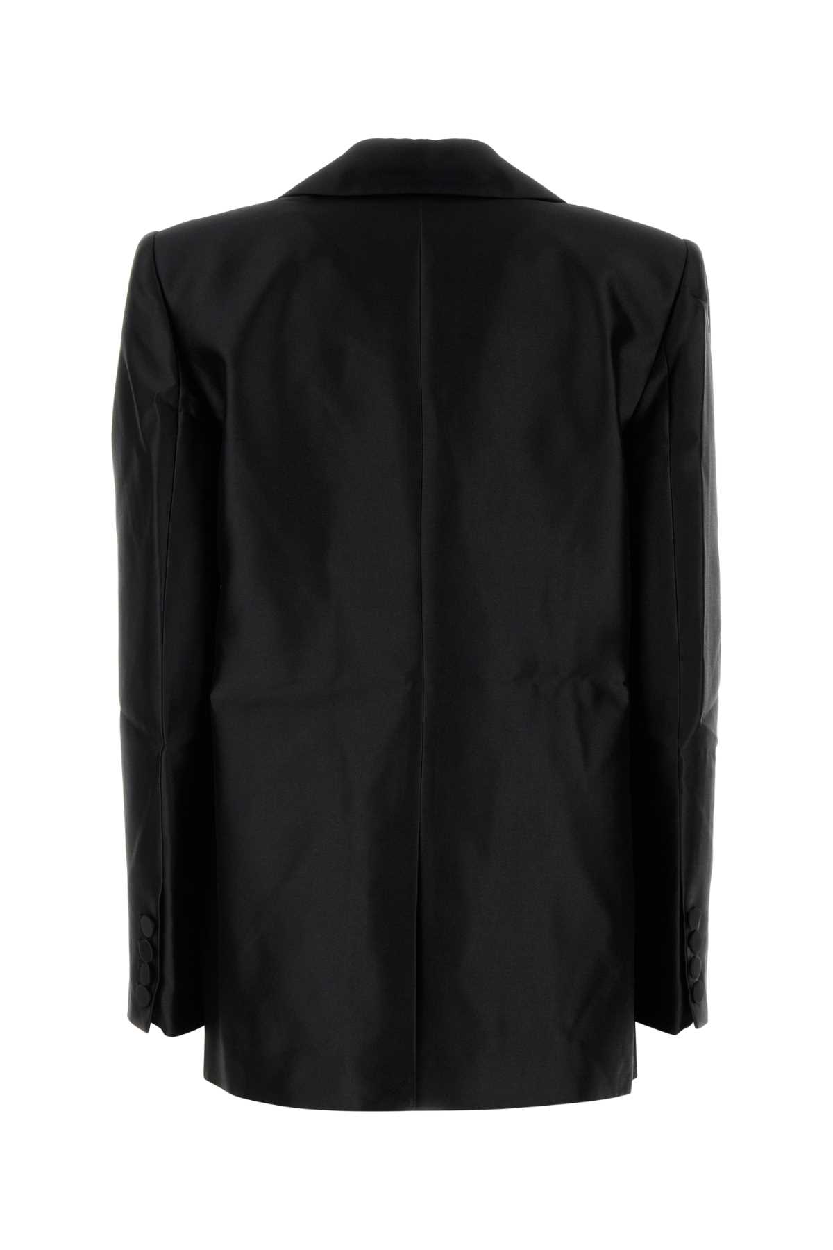 Self-portrait Taffeta Blazer In Black