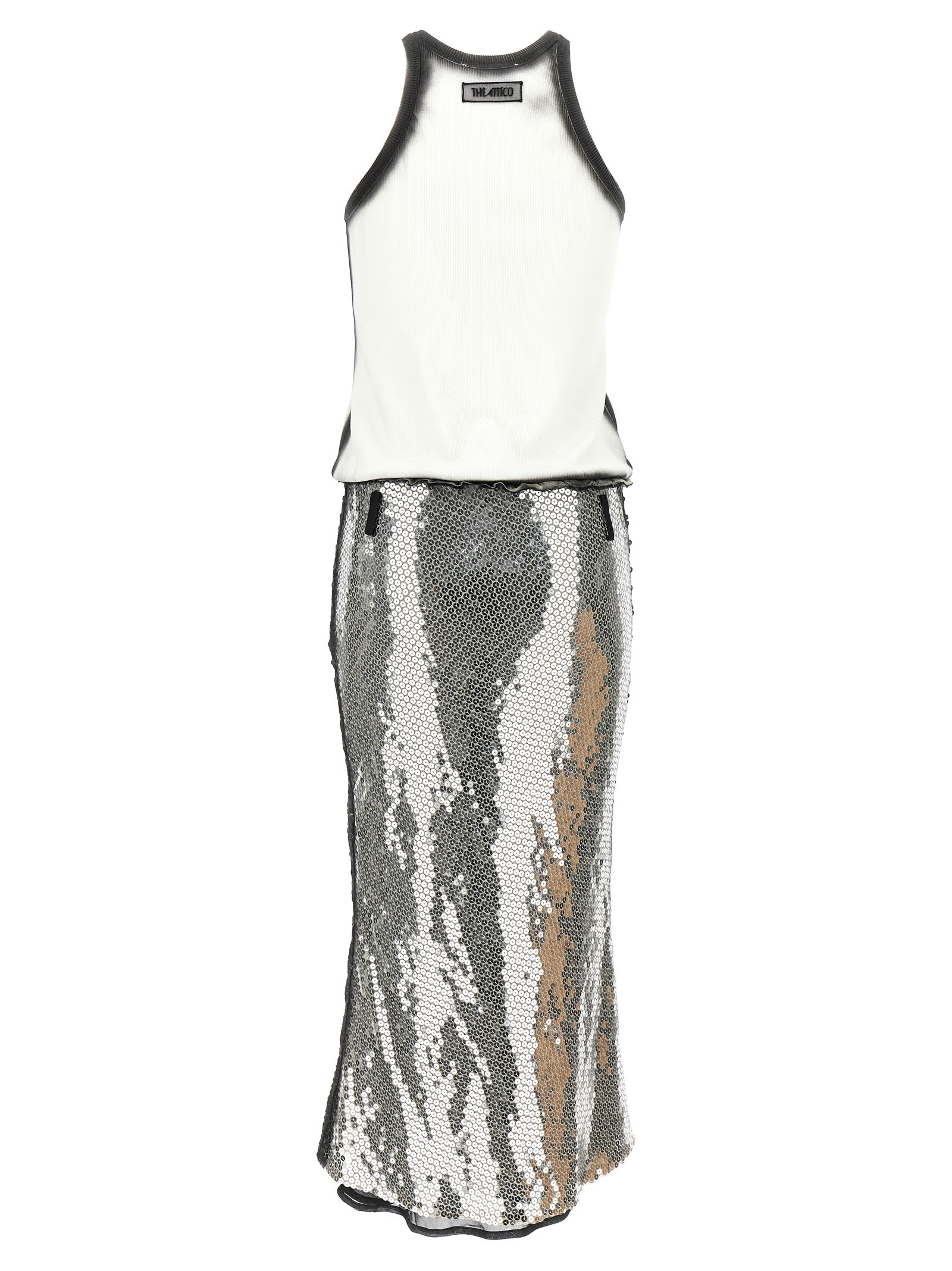 Attico Sequin Dress Dresses In Multicolor
