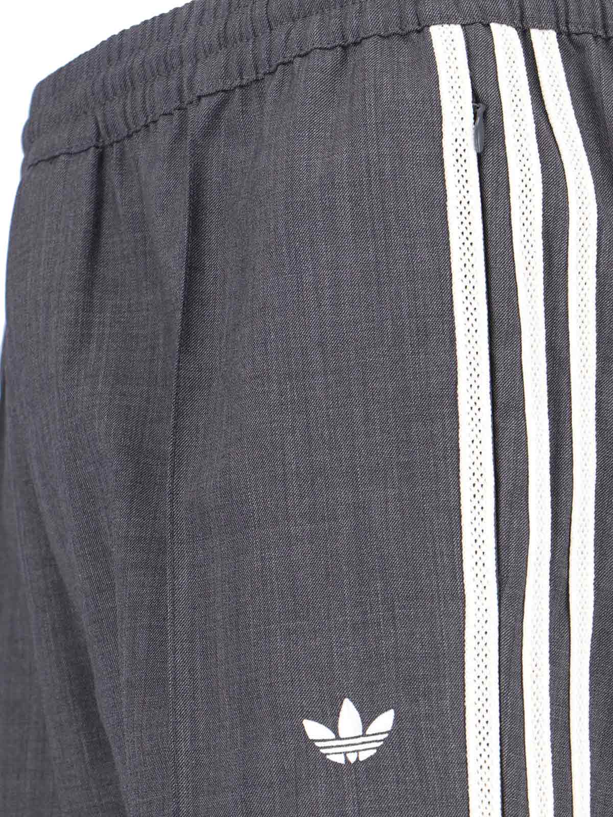 Adidas Originals By Wales Bonner Wool Blend Sports Pants In Gray