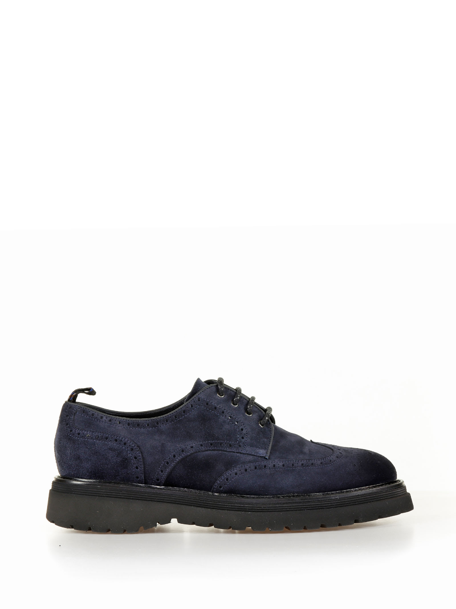 Barrett Suede Derby Shoes In Blu | ModeSens