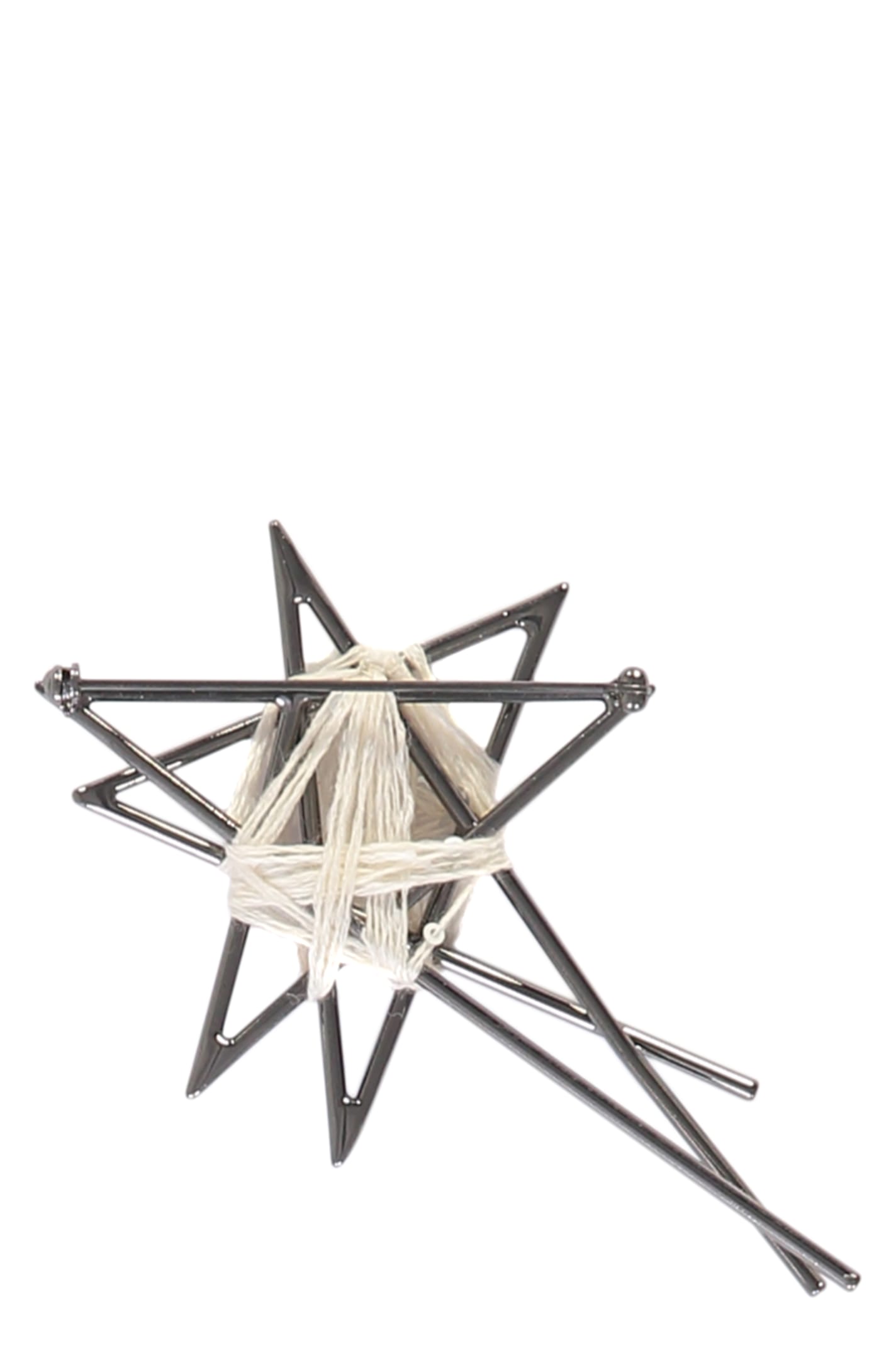 Lorena Antoniazzi Decorative Brooch In Grey