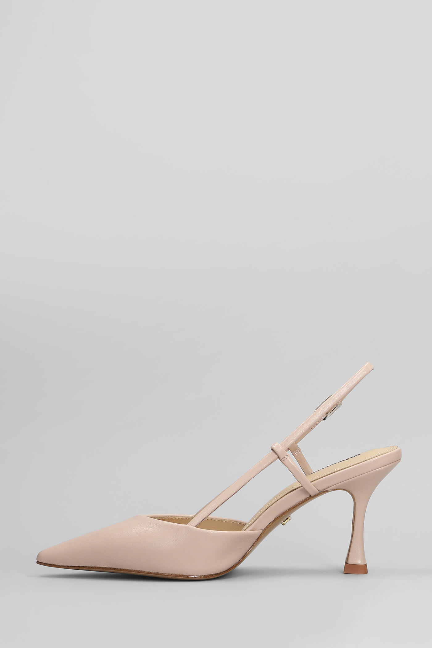 Lola Cruz Carmen Pump 85 Pumps In Powder Leather In White