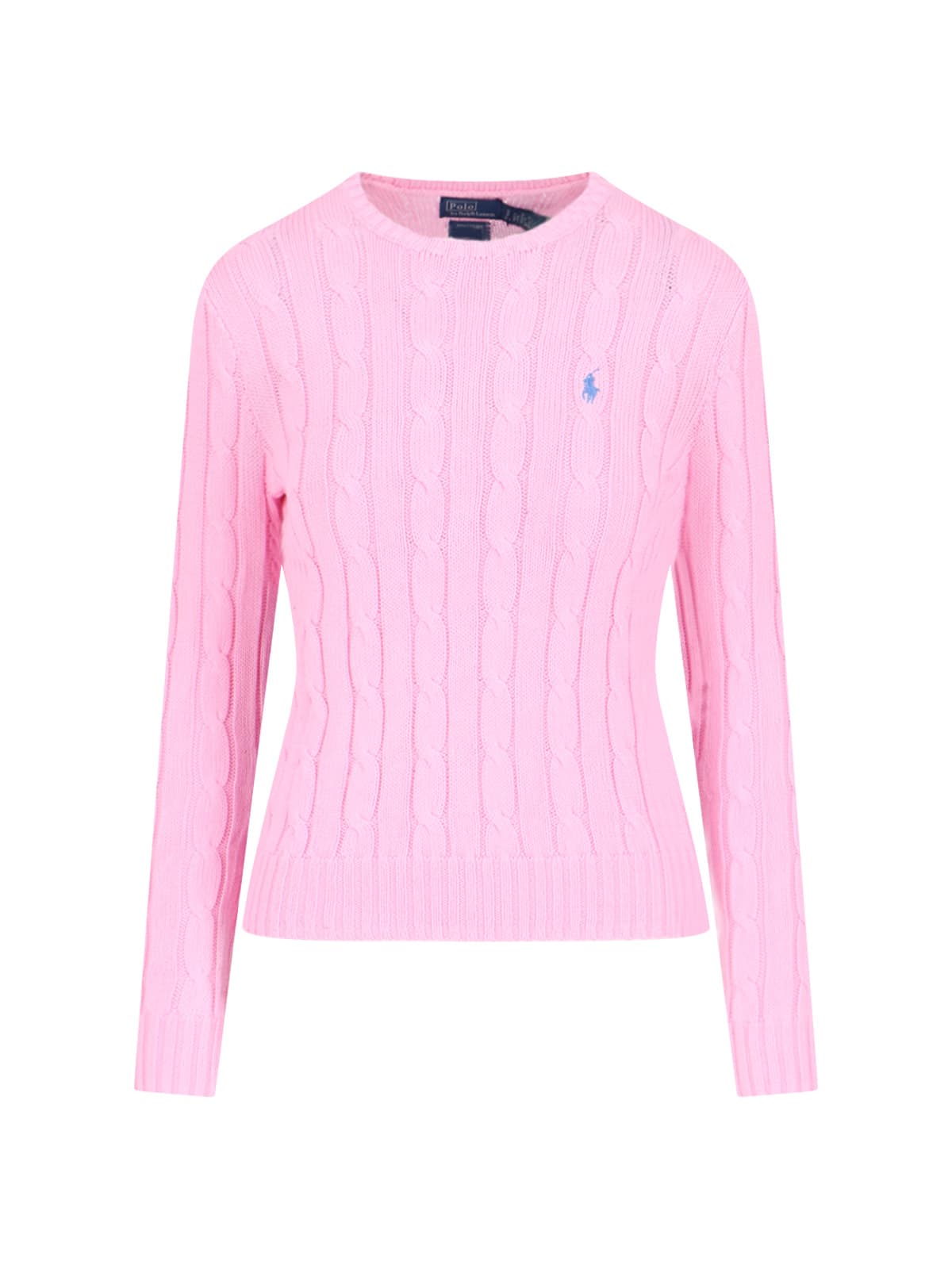 Ralph Lauren Heritage-inspired Cable Knit Jumper In Pink
