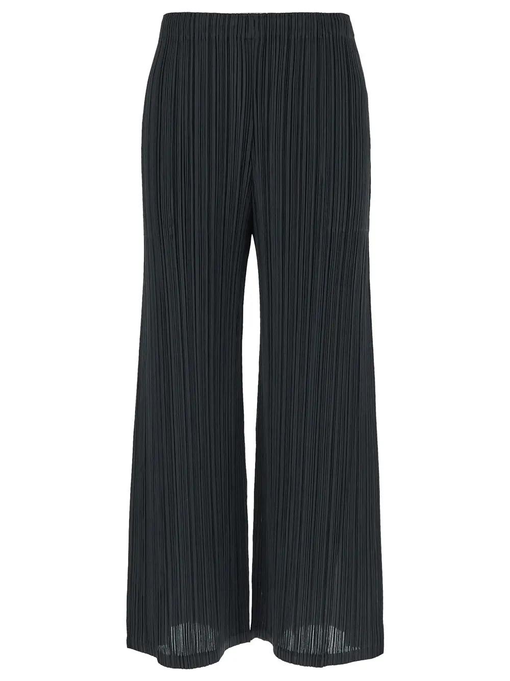 Shop Issey Miyake Pleated Trouser In Charcoal
