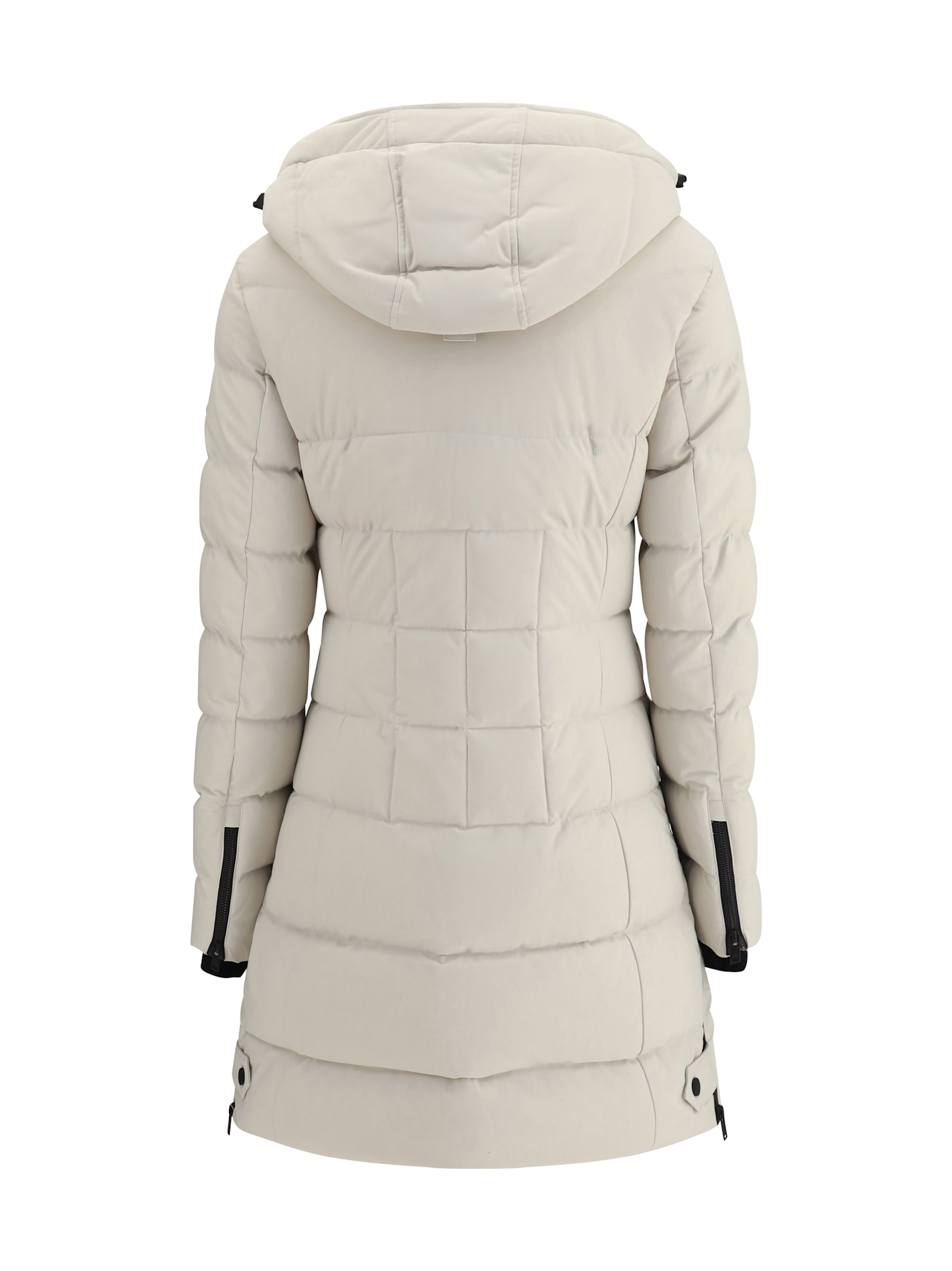 Moose Knuckles Quilted Padded Single-breasted Coat In White