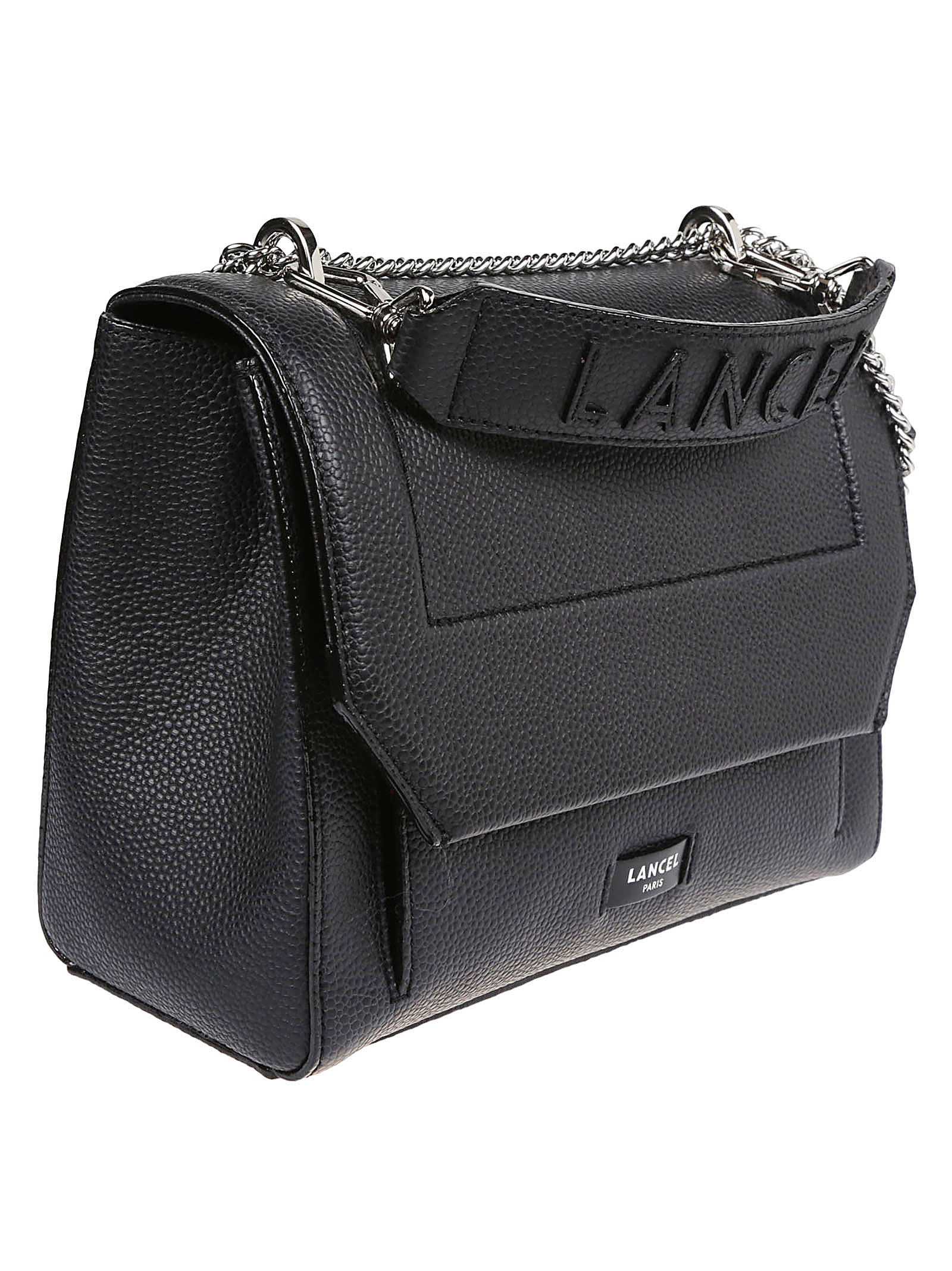 Lancel Ninon Medium Flap Bag In Black
