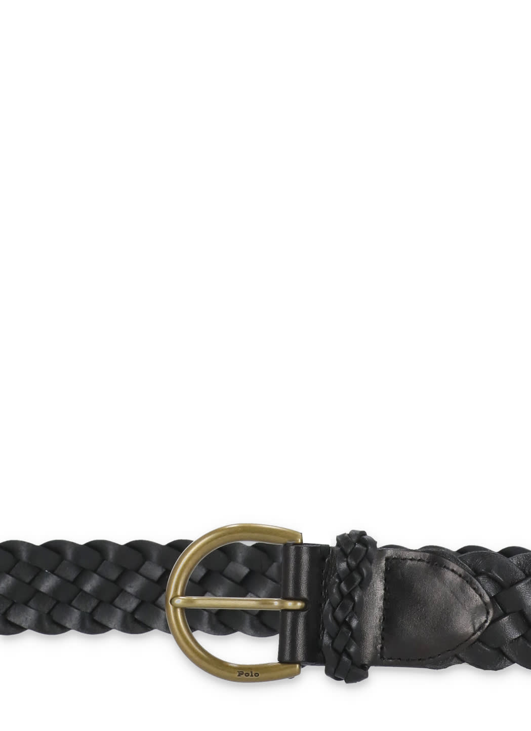 Shop Ralph Lauren Leather Belt In Black