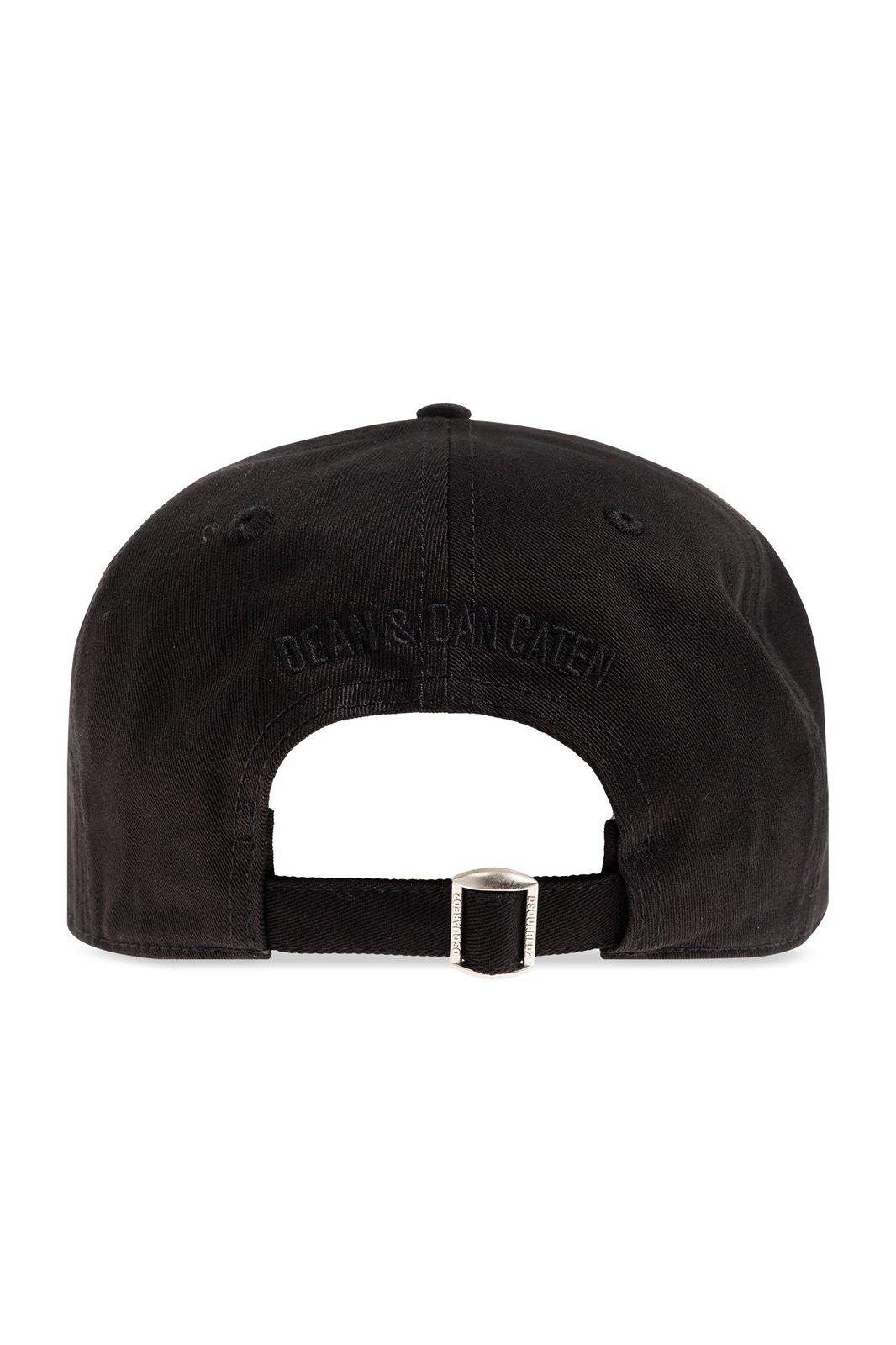 Shop Dsquared2 Logo Printed Baseball Cap In Nero