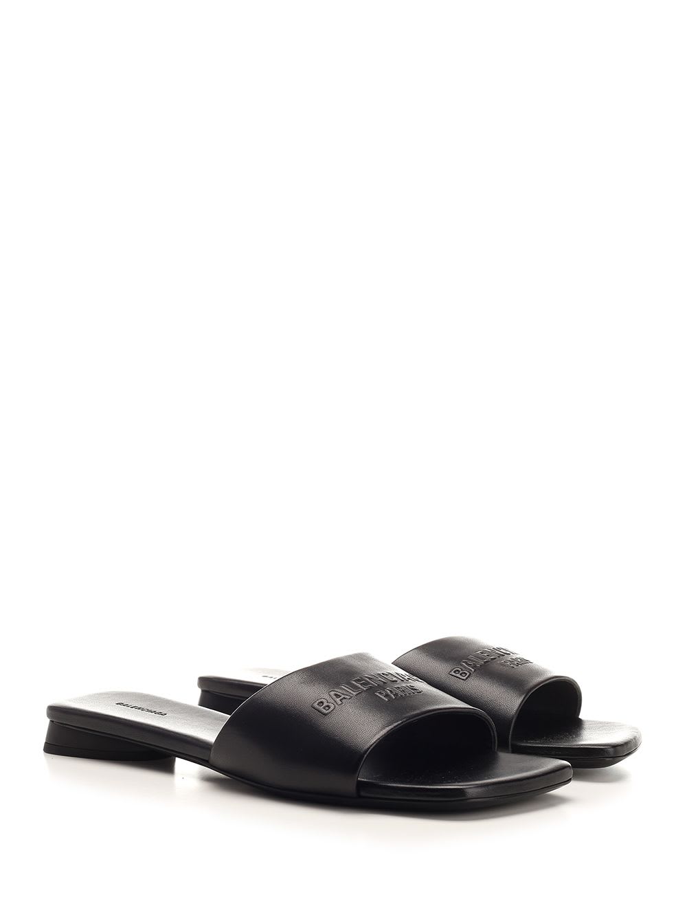 Shop Balenciaga Black Duty Free Flat Sandal