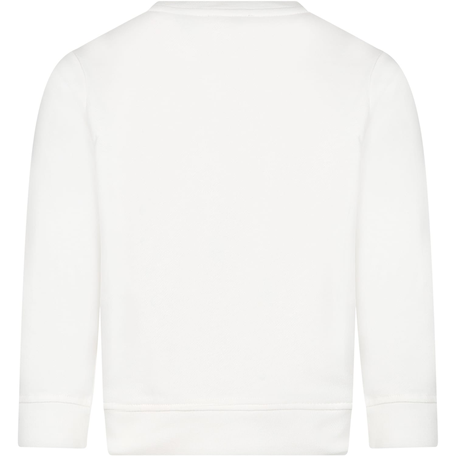 Shop Stella Mccartney White Sweatshirt For Boy With Print