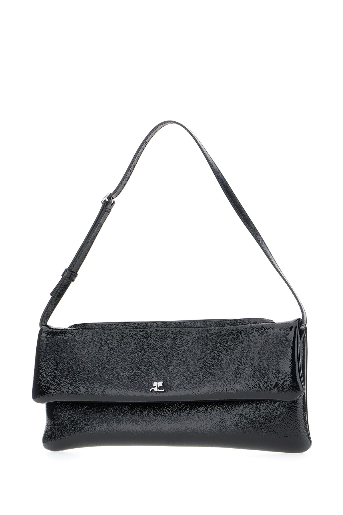 Courrèges Black Leather Handbag In Black