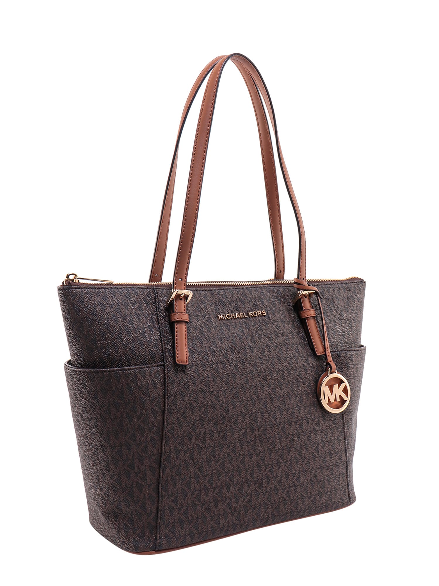 Shop Michael Michael Kors Shoulder Bag In Brown