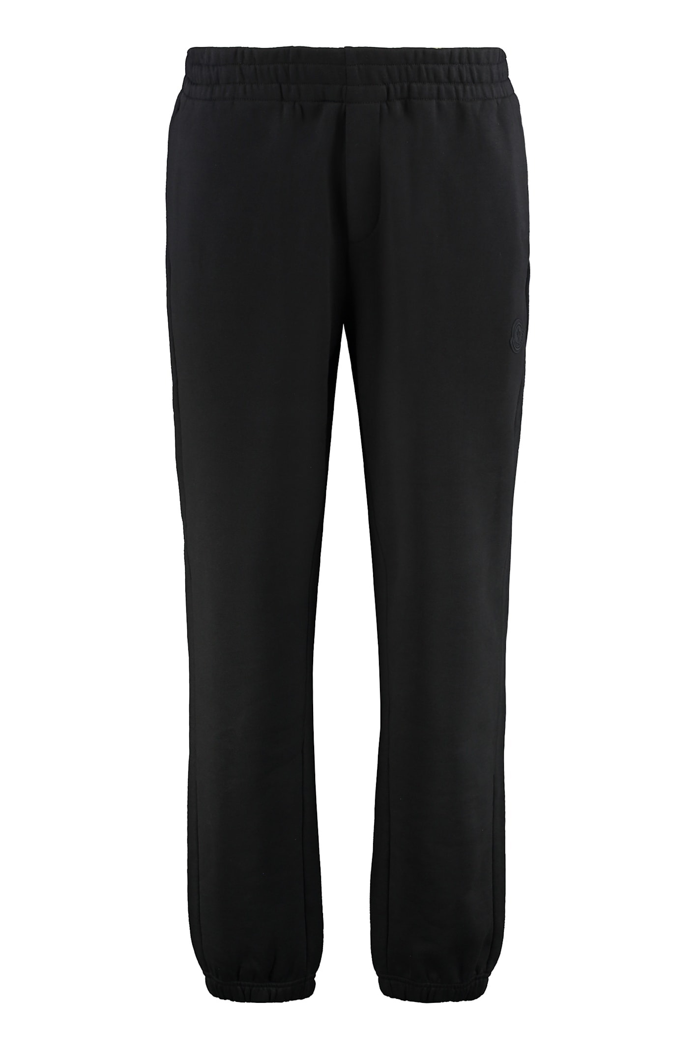 Moncler Comfortable Cotton Joggers Featuring Pockets In Black