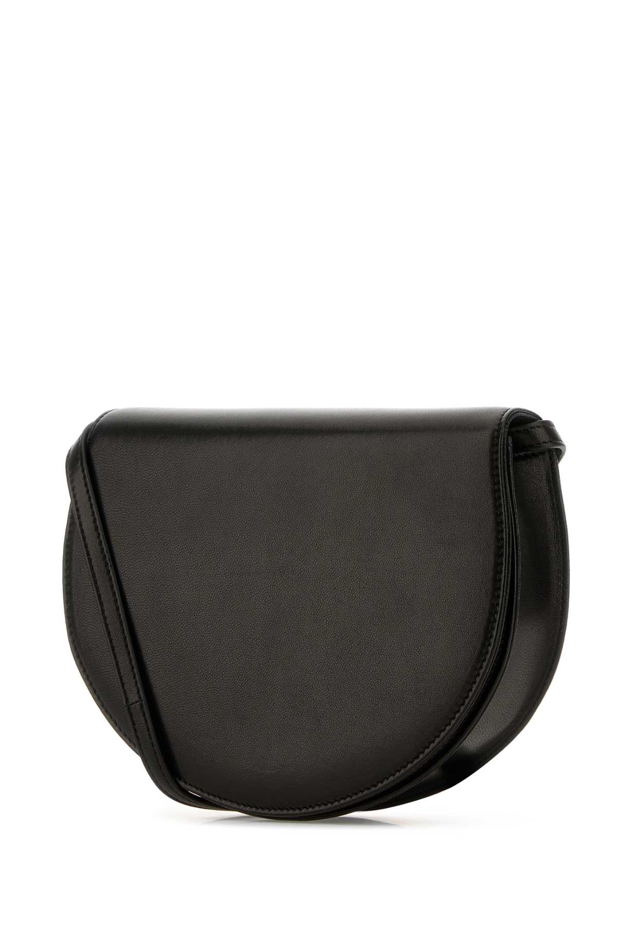 The Row Black Leather Canteen Shoulder Bag