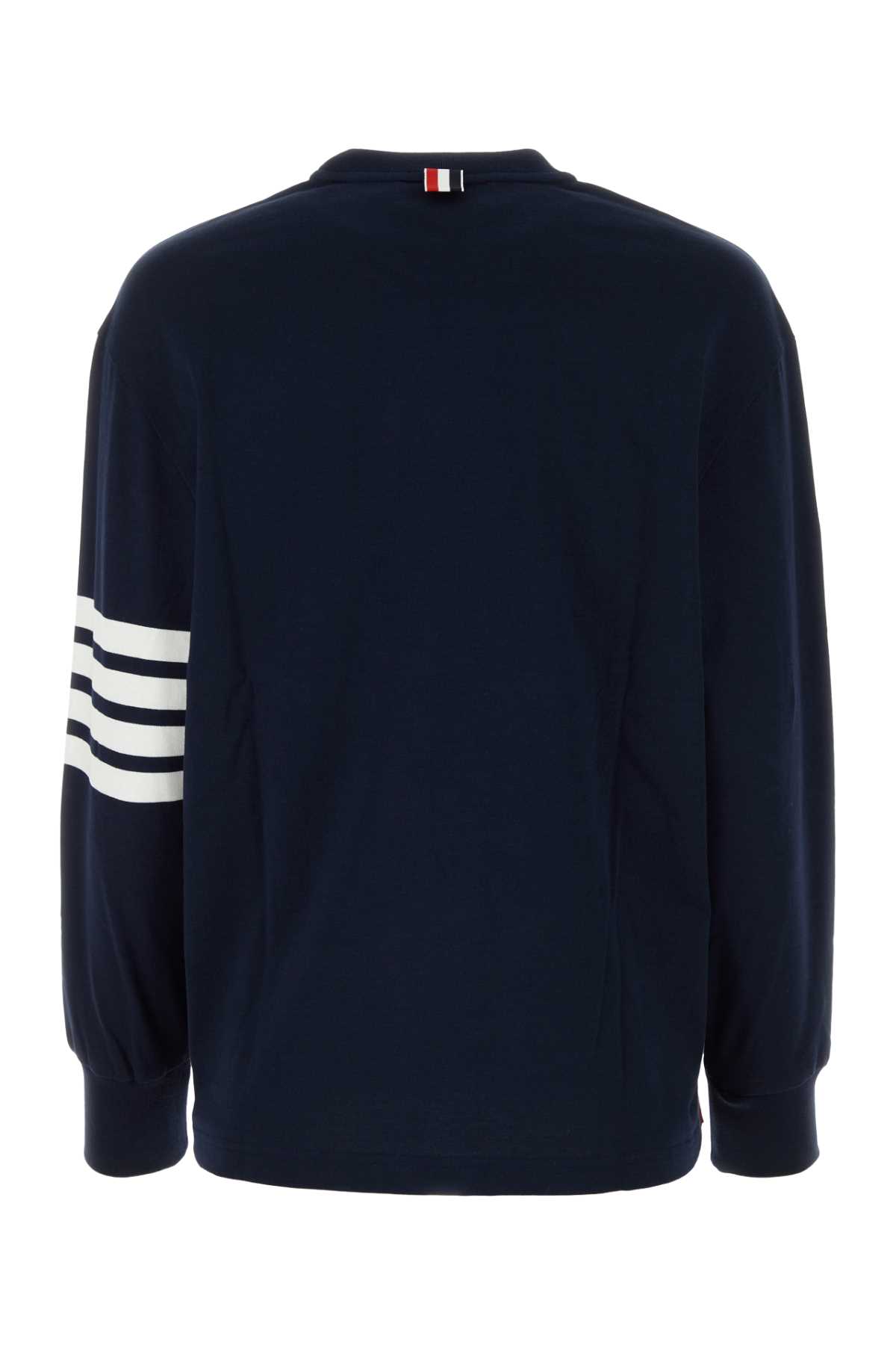 Thom Browne Milano Stitch Jersey With 4 Bars In Black