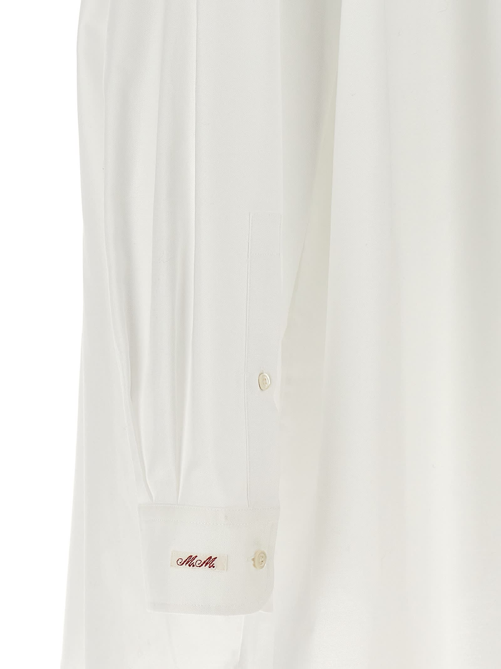 Shop Maison Margiela Chemisier Dress In White