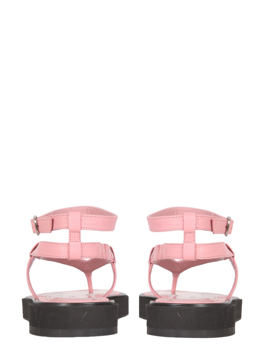 Shop By Far Cece Thong Sandals In Pink