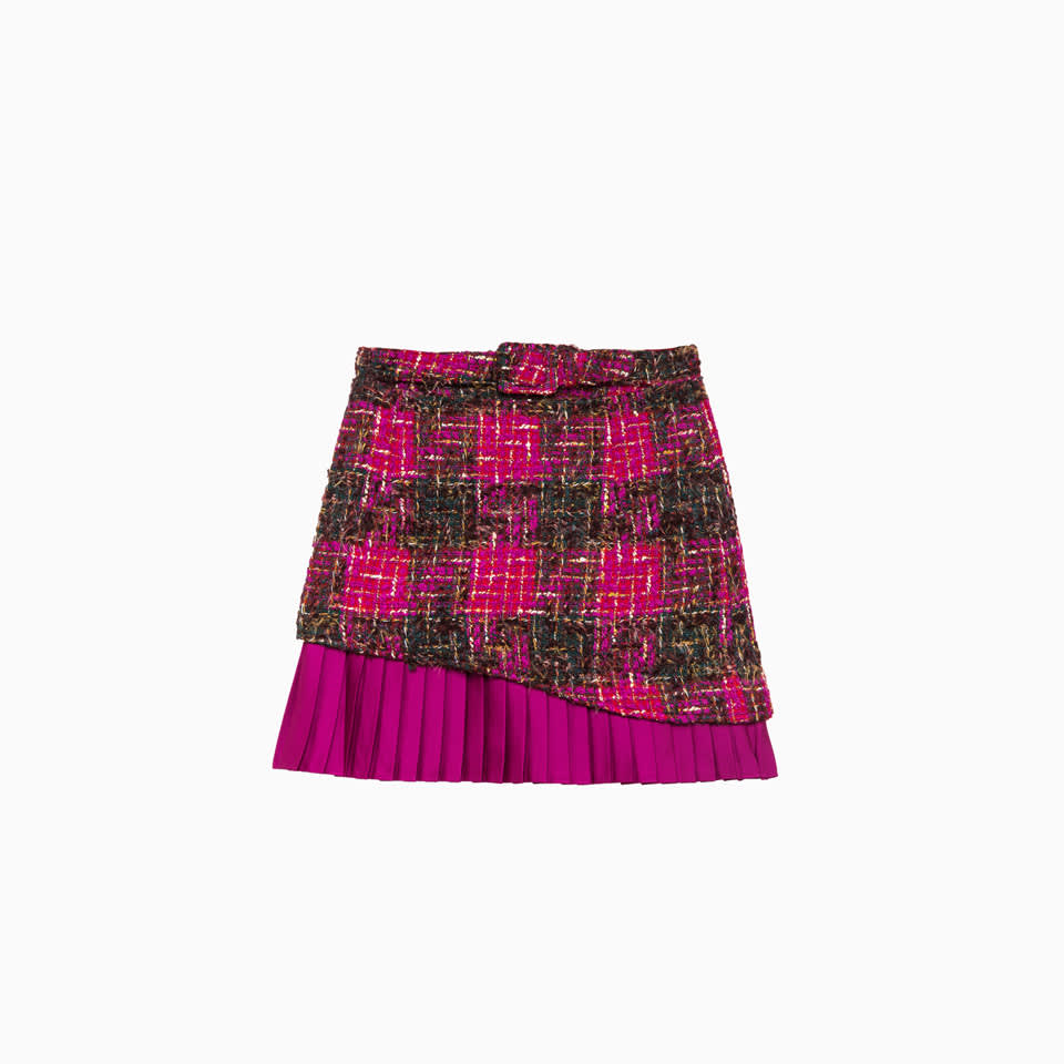 Skirt With Layered Pleats