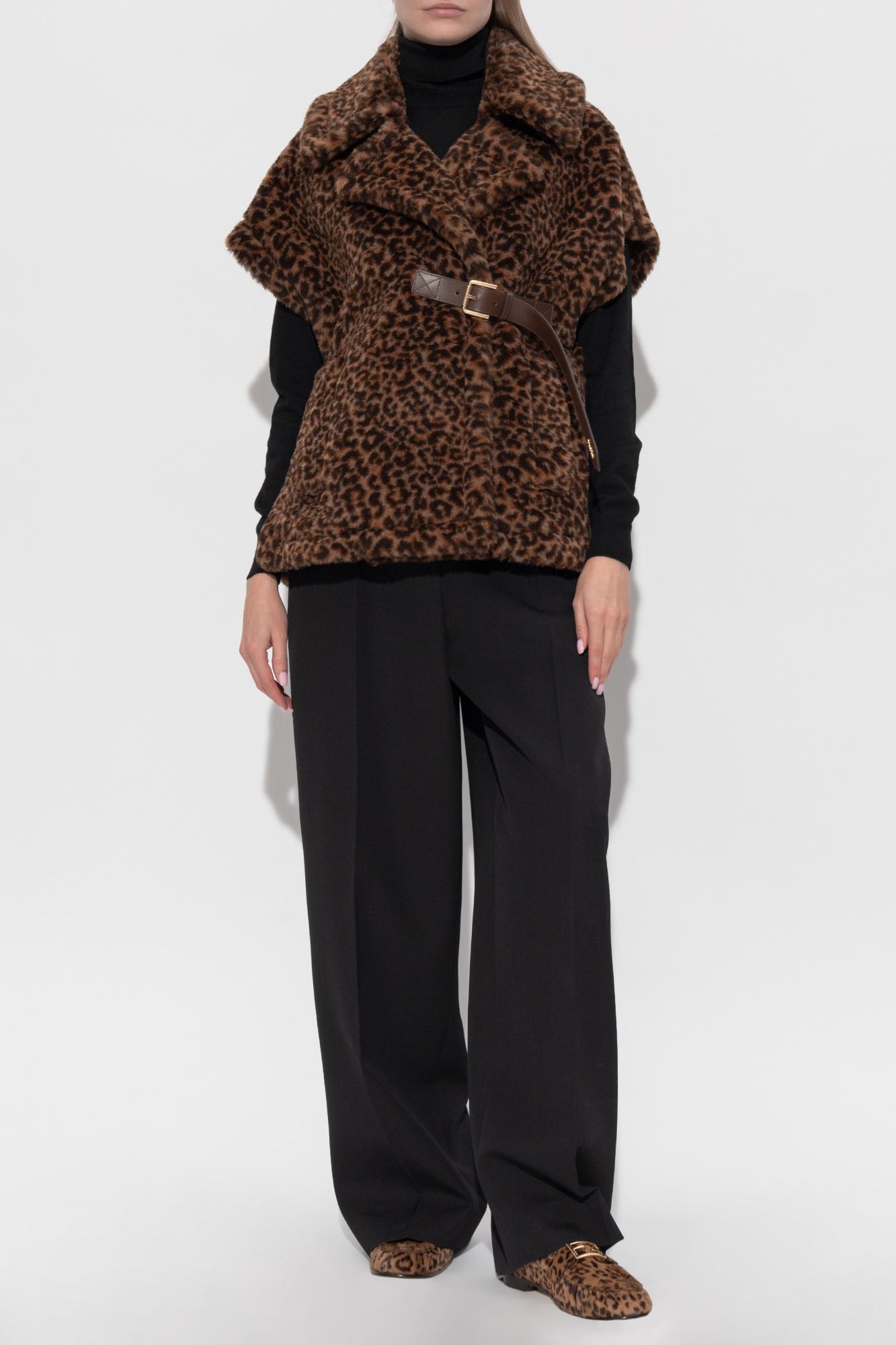 Max Mara Poncho Newabavo In Brown