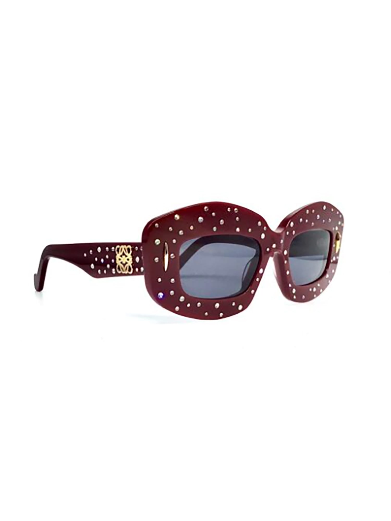 Shop Loewe Lw4114is Sunglasses In V