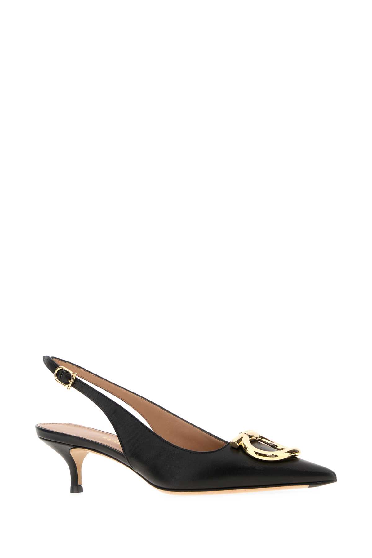 Ferragamo Deccollet Sara In Leather With Gancini Detail