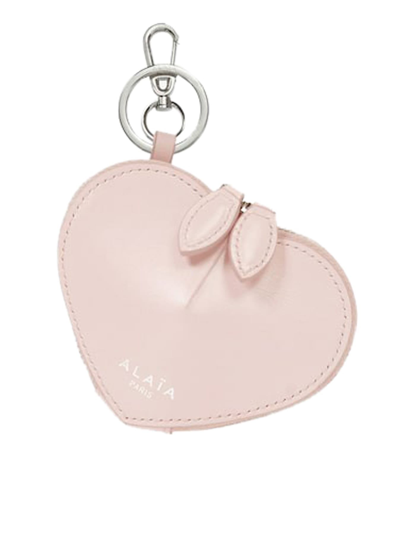 Shop Alaïa Le Coeur Mini Wallet In Rose Dragee