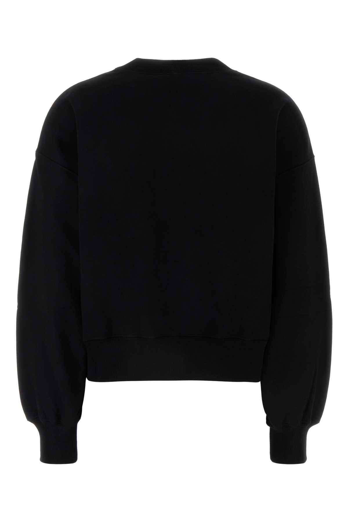 Shop Gucci Black Cotton Sweatshirt In Blackmulticolor