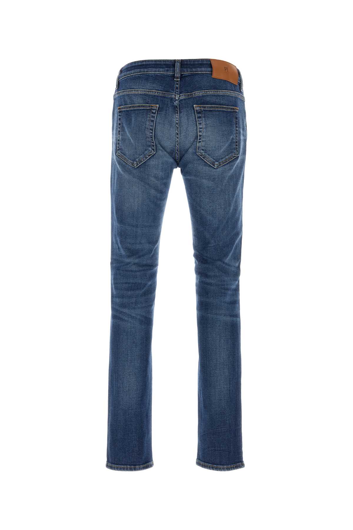 Pt Torino Stretch Denim Swing Jeans In Blue