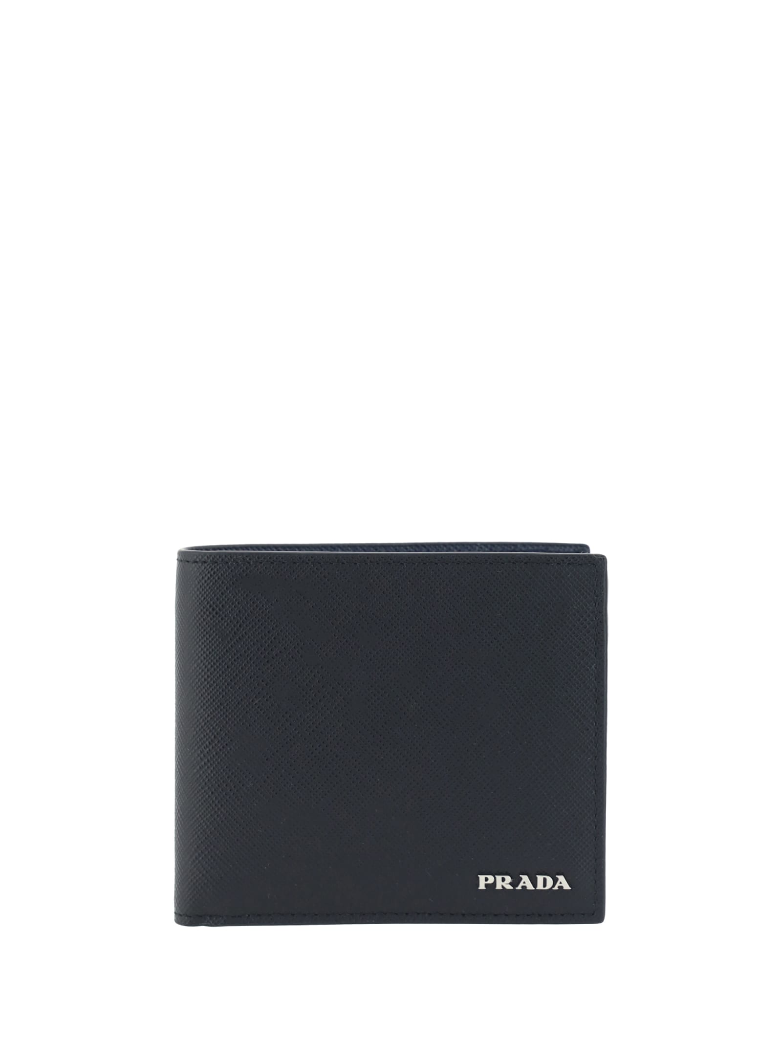 Shop Prada Wallet In Nero+baltico