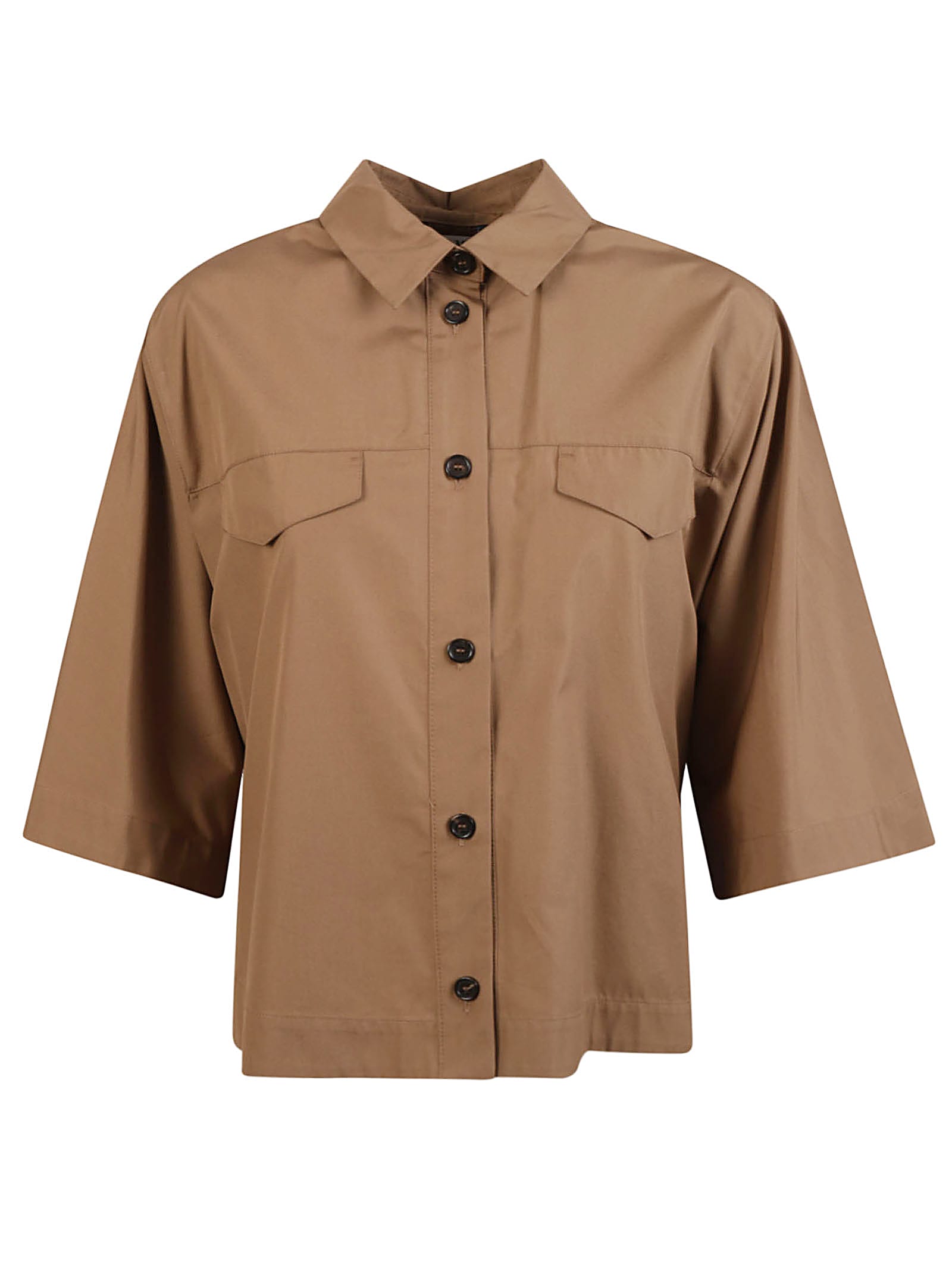 Shop 's Max Mara Paprica Shirt In Camel