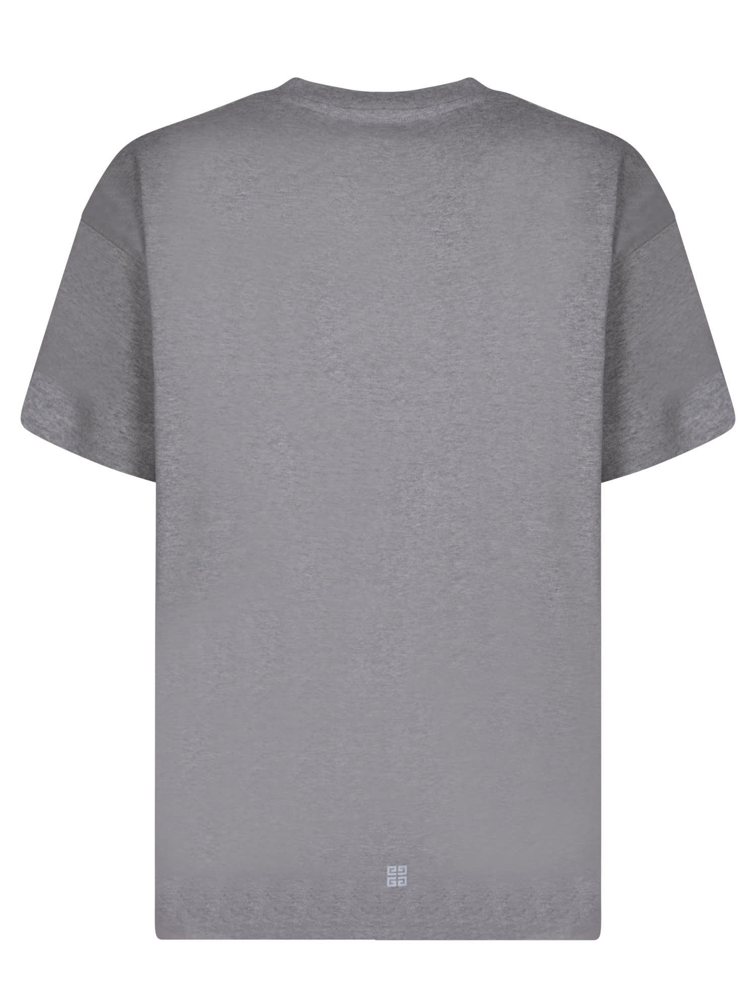 Givenchy Logo Printed Crewneck T-shirt In Grey