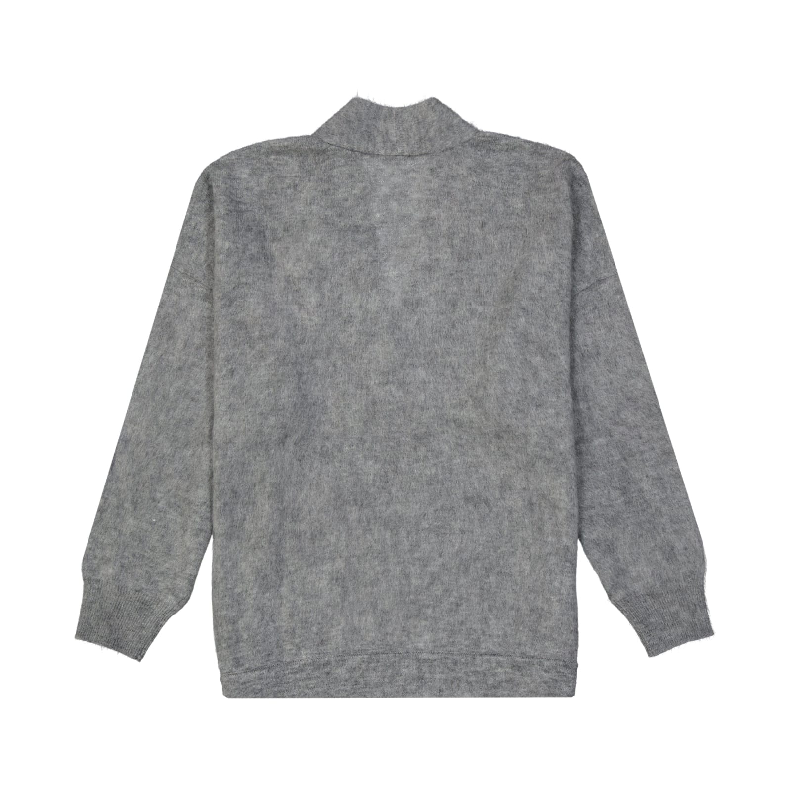 Shop Brunello Cucinelli Mohair Wool Pullover In Gray