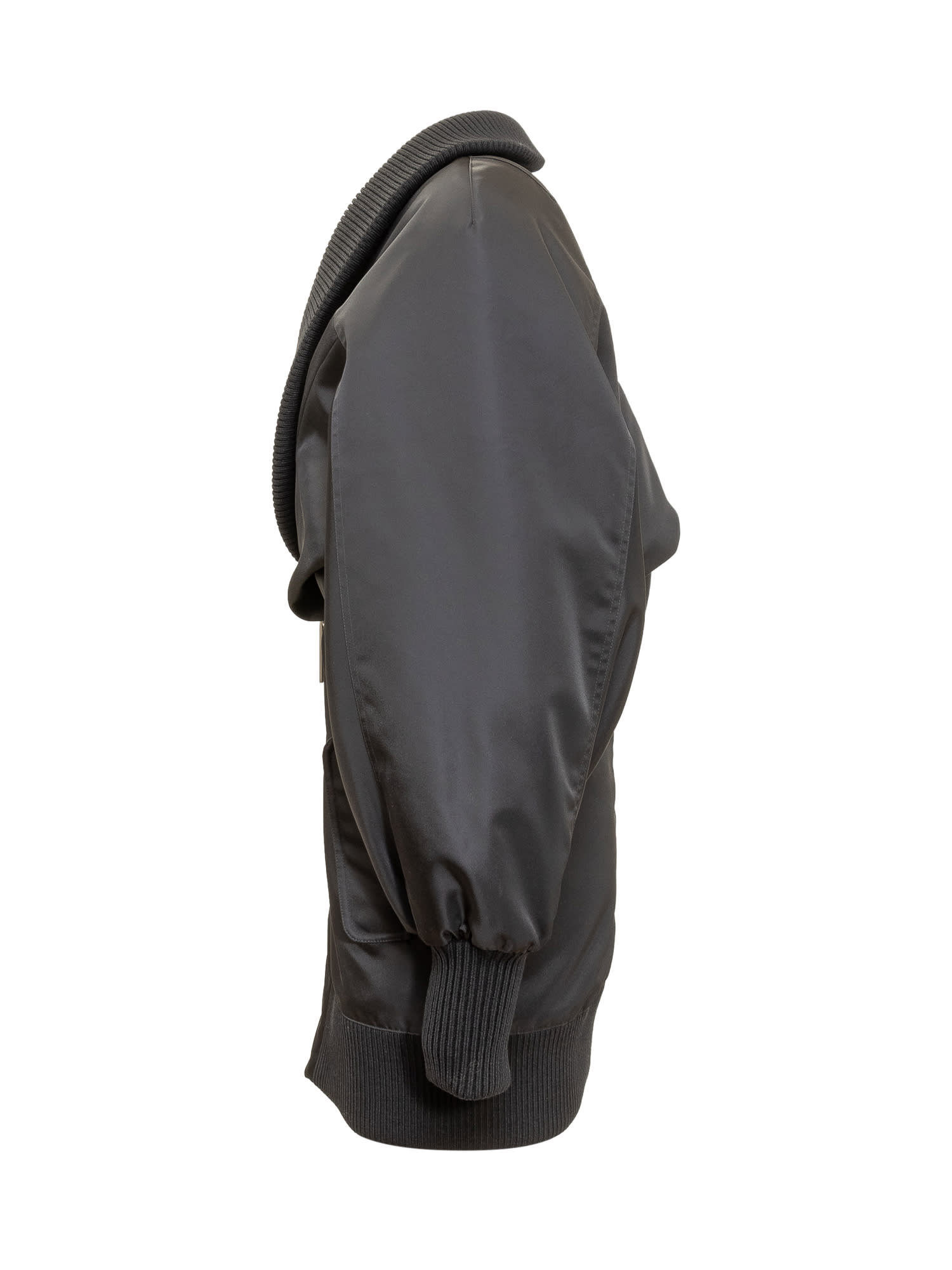 Off-white Off White Puff Dress In Black