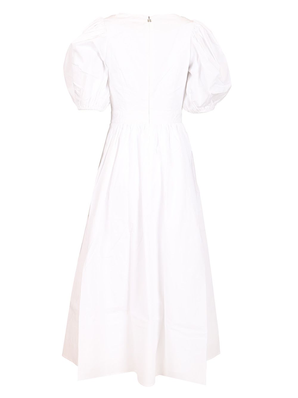 Rotate Birger Christensen Rotate Puff Sleeve Midi Dress