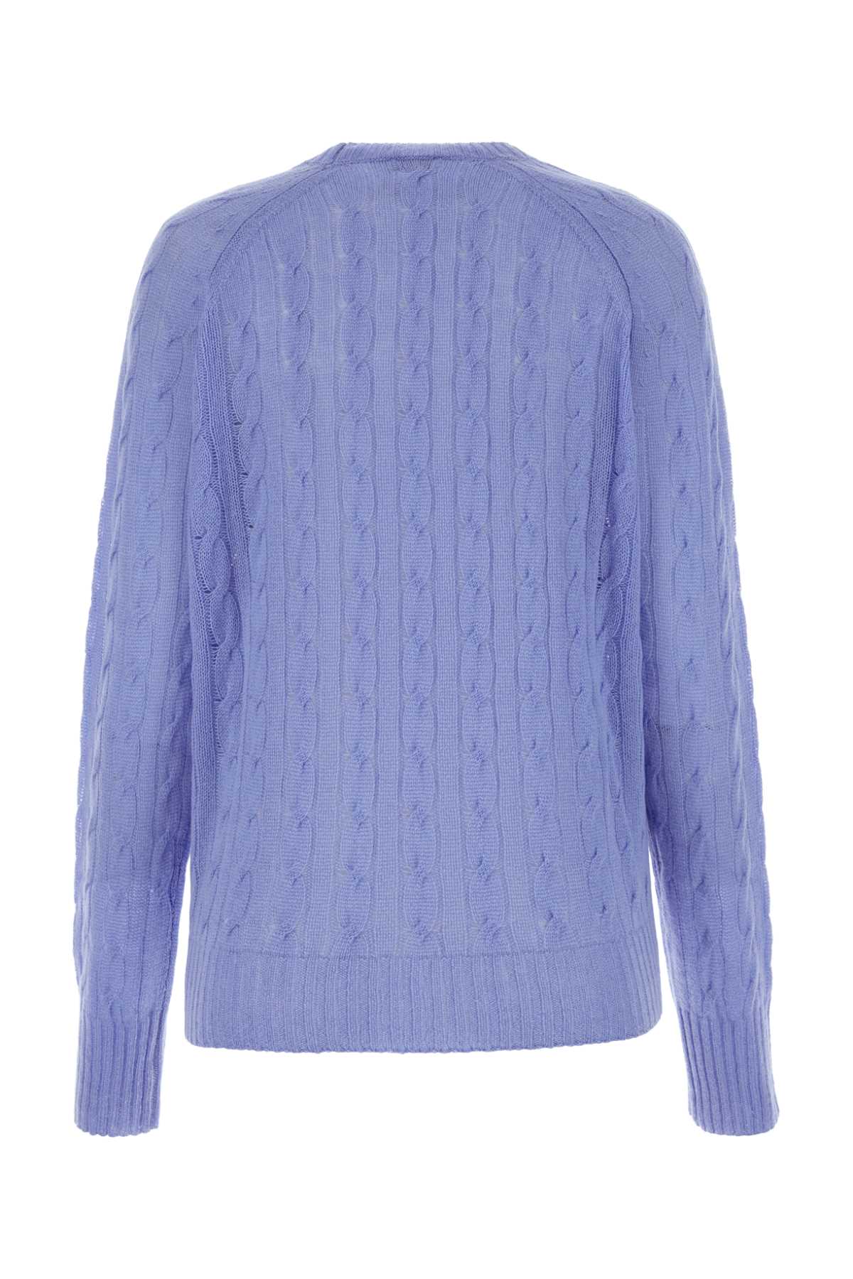 Shop Etro Powder Blue Cashmere Sweater In Lightblu