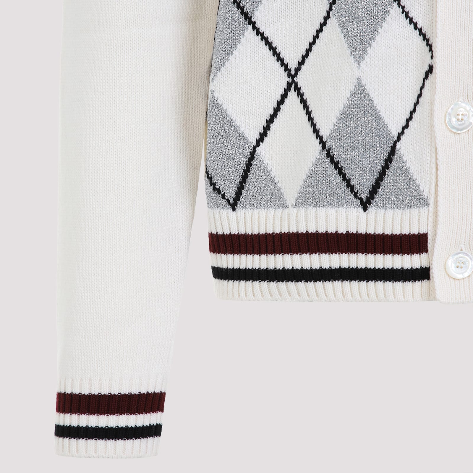 GUCCI ARGYLE LUREX CARDIGAN