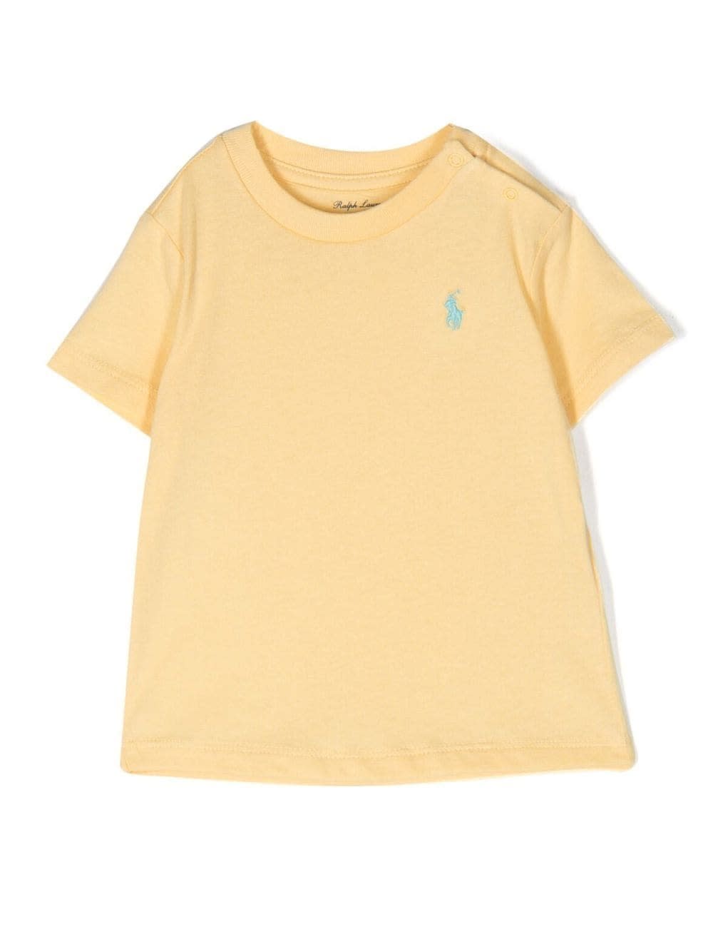 Ralph Lauren Yellow T-shirt With Light Blue Pony