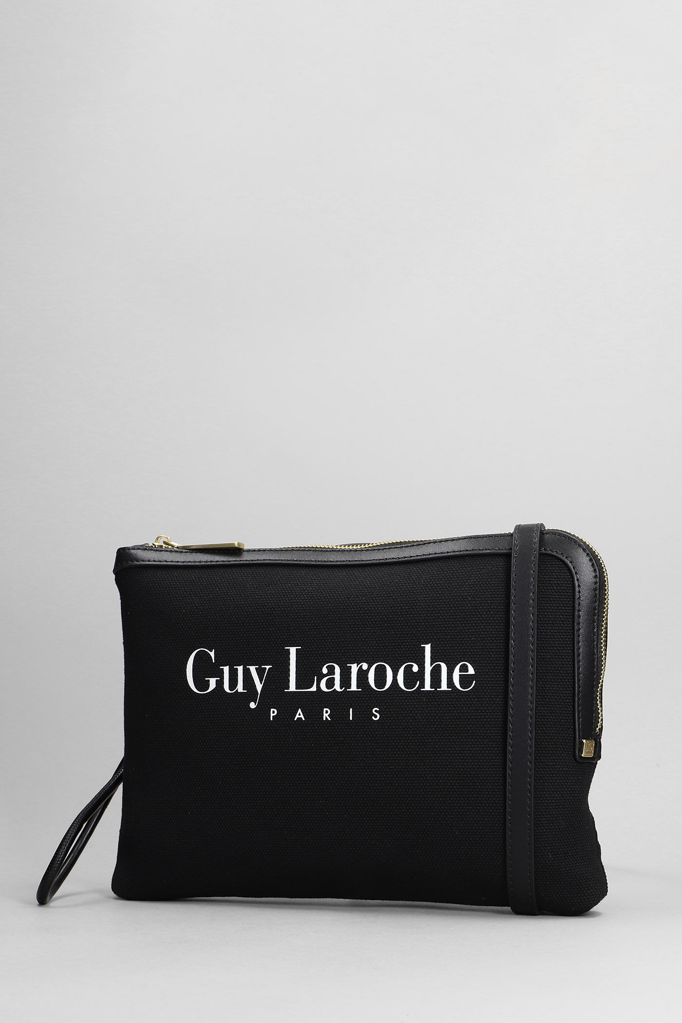 Guy Laroche Clutch In Black Canvas
